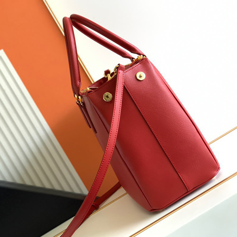 large Pra*a galleria saffiano leather bag