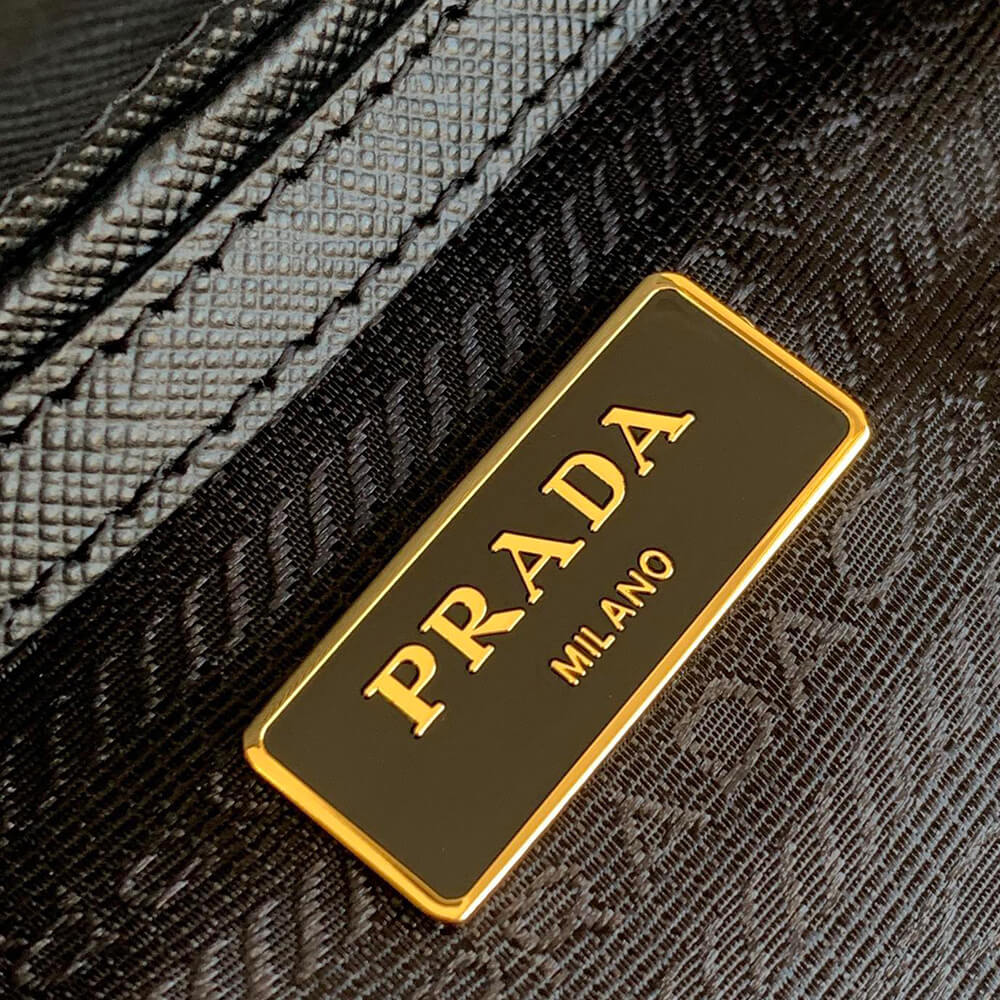 Pra*a galleria saffiano leather mini-bag