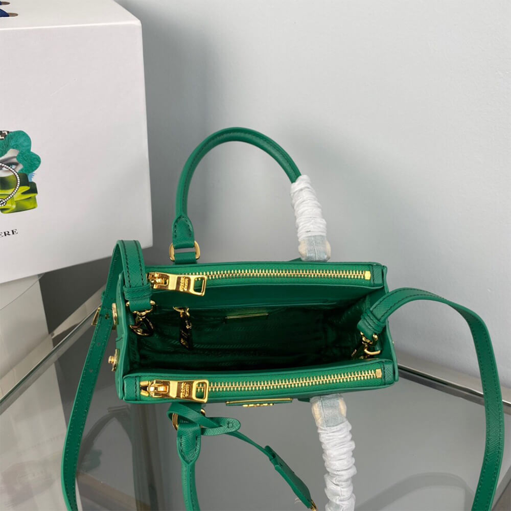 Pra*a galleria saffiano leather mini-bag